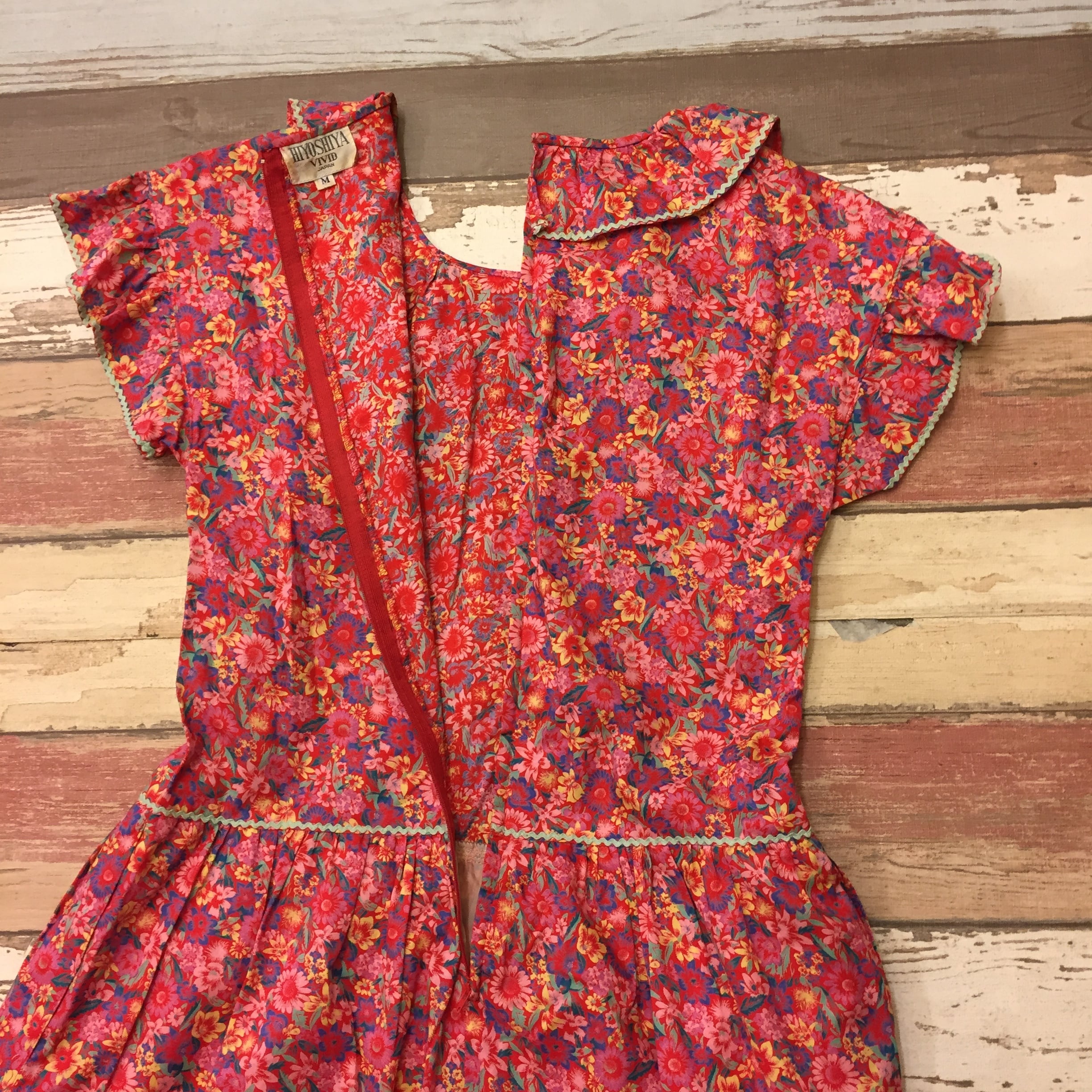 HANAE MORI Flower Red One-piece | インポート古着 GEORGE AND KEWPiE