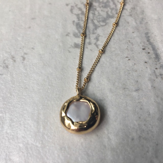 2way knot pearl necklace