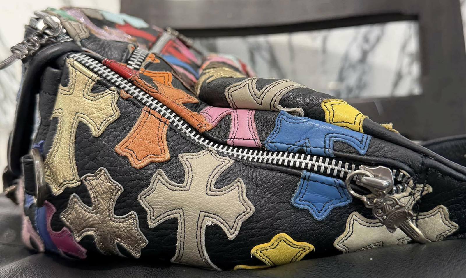 CHROME HEARTS クロムハーツ マルチカラー セメタリークロスパッチ 1ス