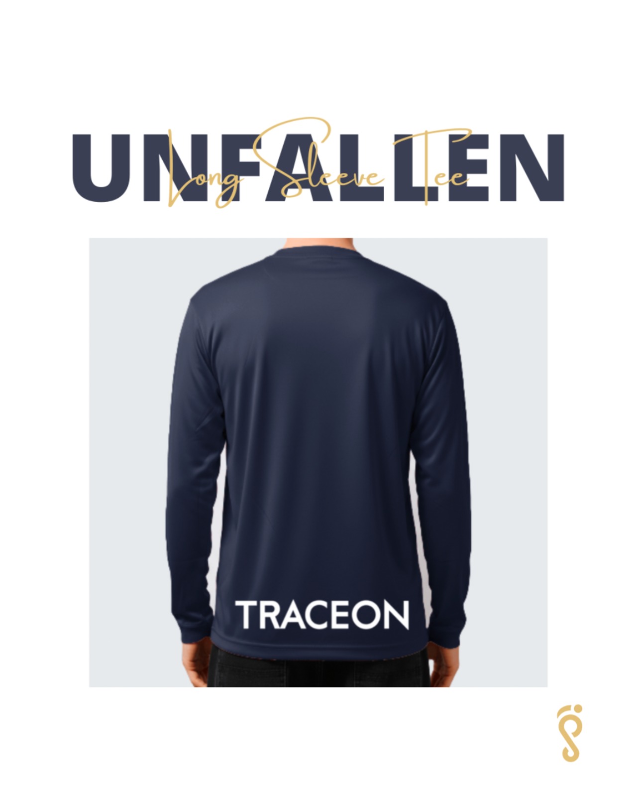 Unfallen - Long Sleeve Tee (navy/white) - 2