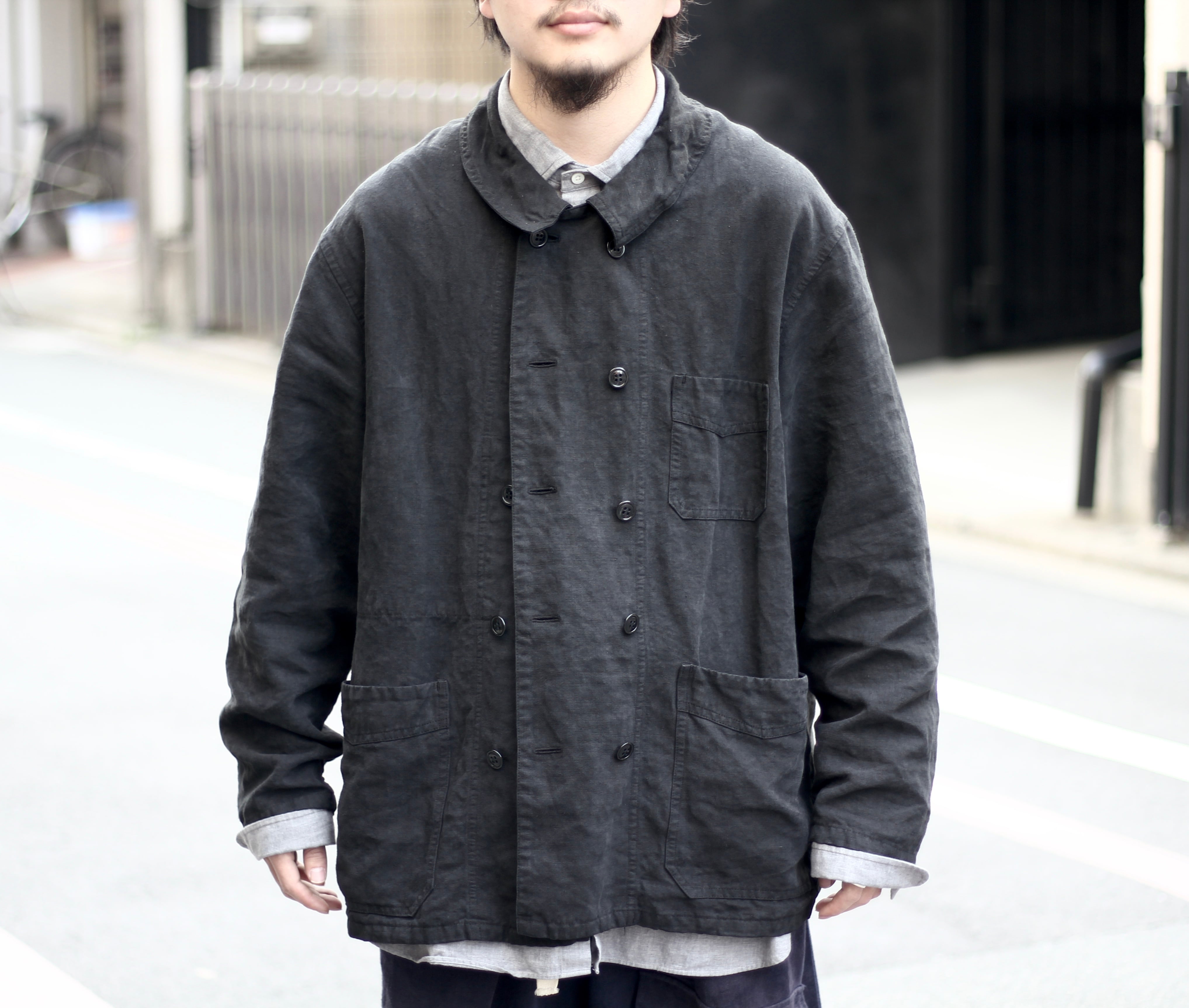 Achuu original antique linen work jacket | 京都古着屋 Achuu