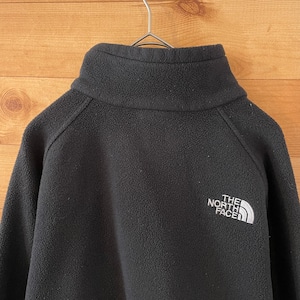 【THE NORTH FACE】フリースジャケット ブルゾン フルジップ 刺繍ロゴ バックロゴ US古着