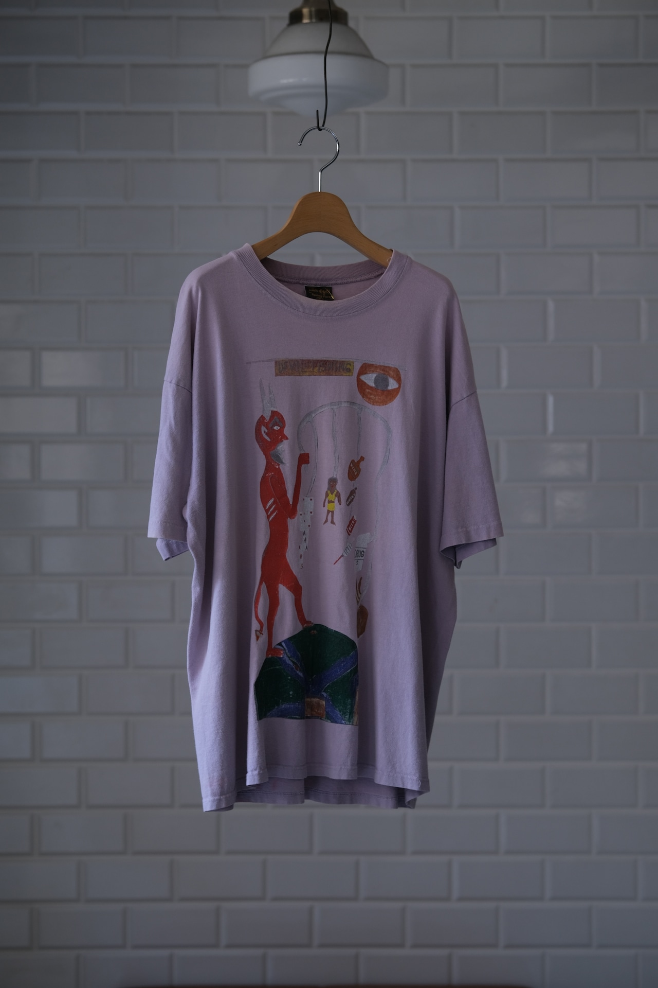 Utah/90's "Devil-Fishing" print tee shirt
