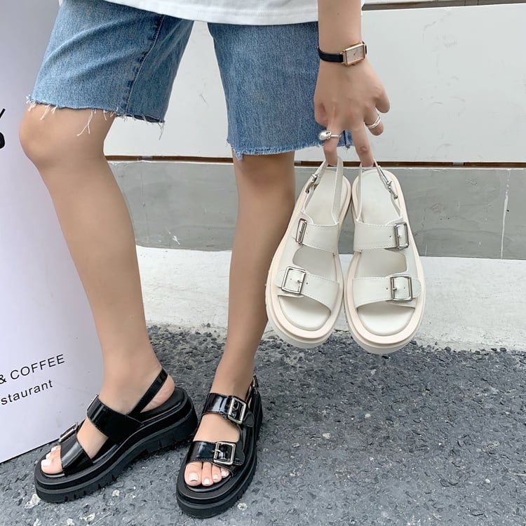 韓国 レディース 厚底サンダル ファッション スリッパ スニーカー  新品未使用