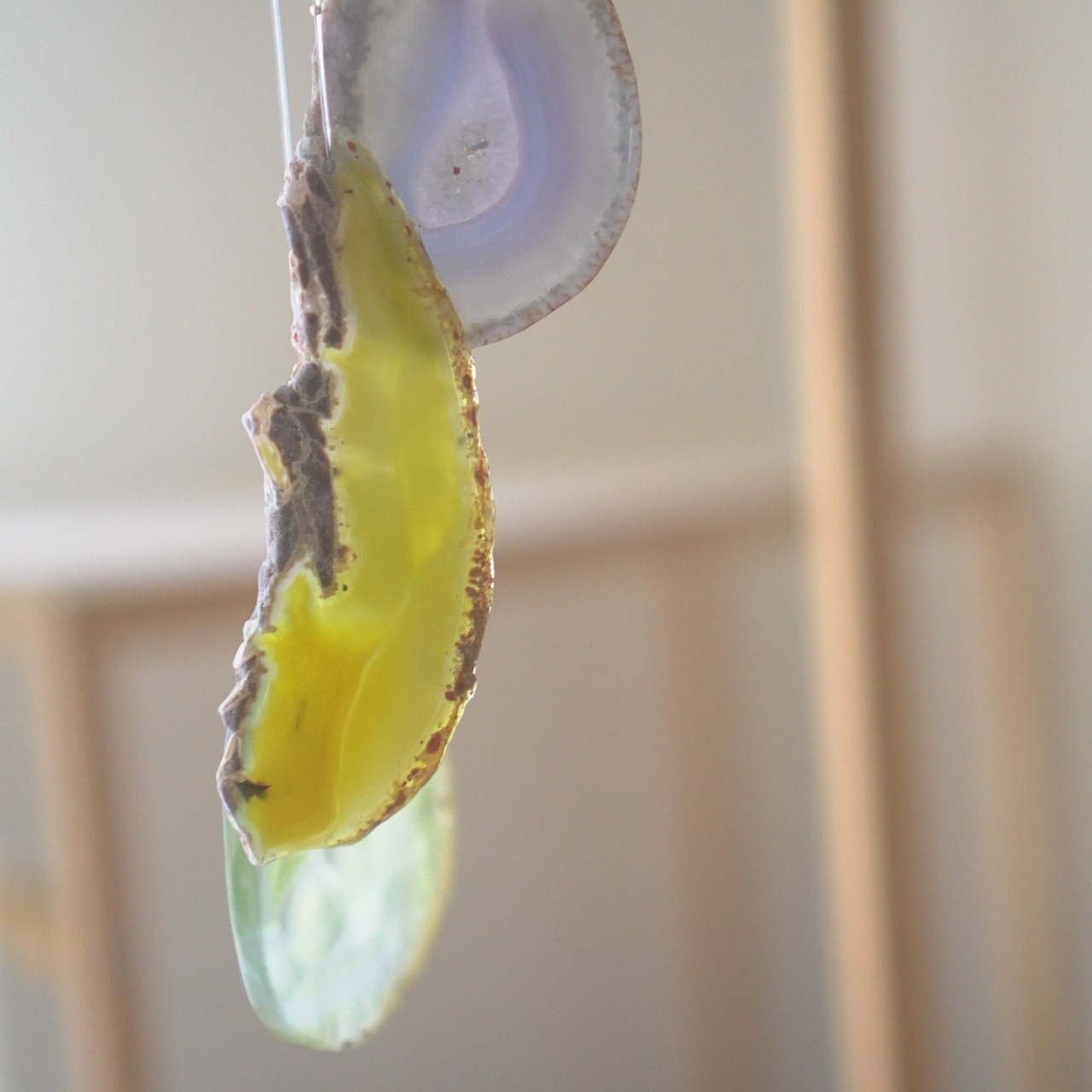 Sunny Beach 07 - アゲートヒーリングチャイム / Agate Sun Catcher Wind Chime 587