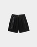 TIGHTBOOTH LABEL LOGO BOARD SHORTS Black