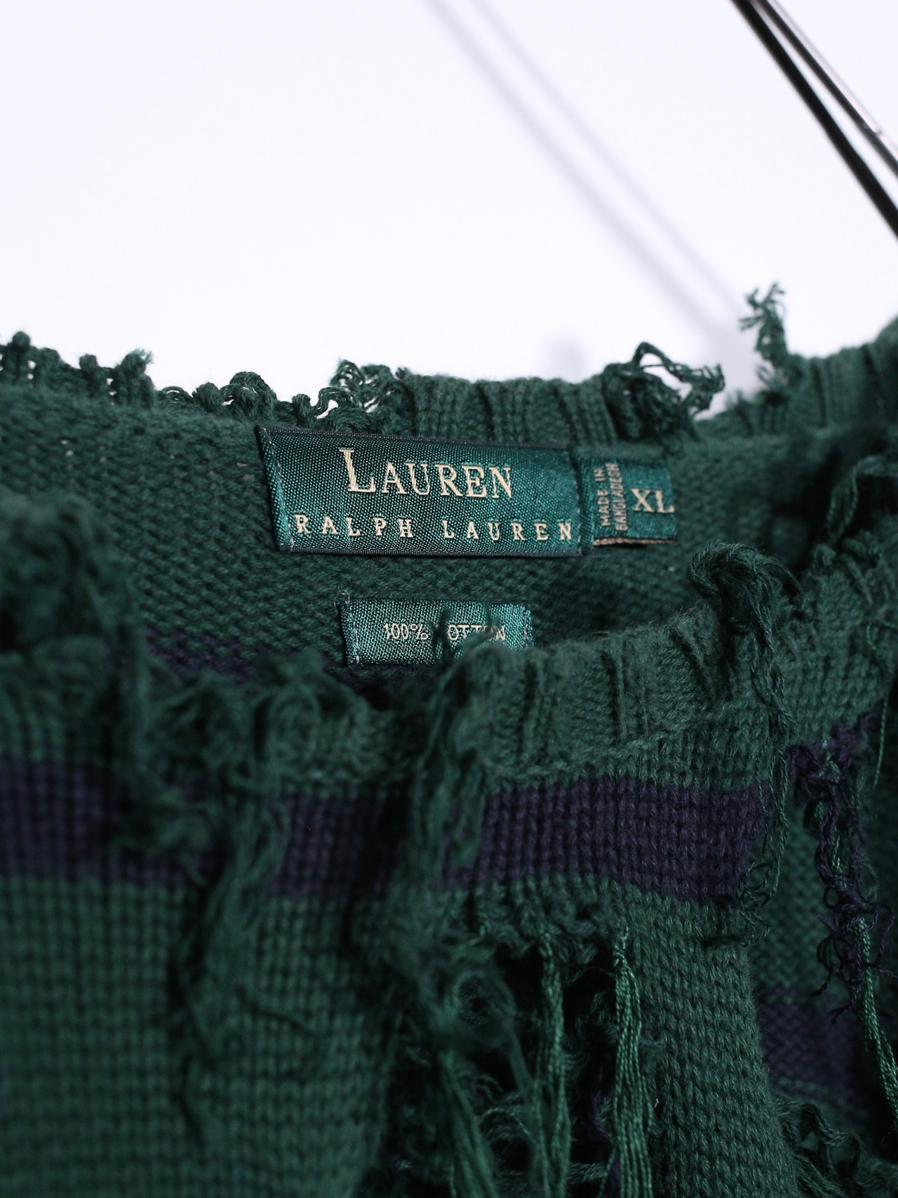 REMAKE / zipper custom border boro knit - 13