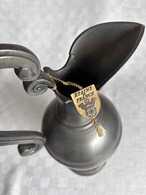 ピシェ　ジャグ　すずの水差し ティーポット　ピューター　エタン　フランス製　タグ付き 19oth1