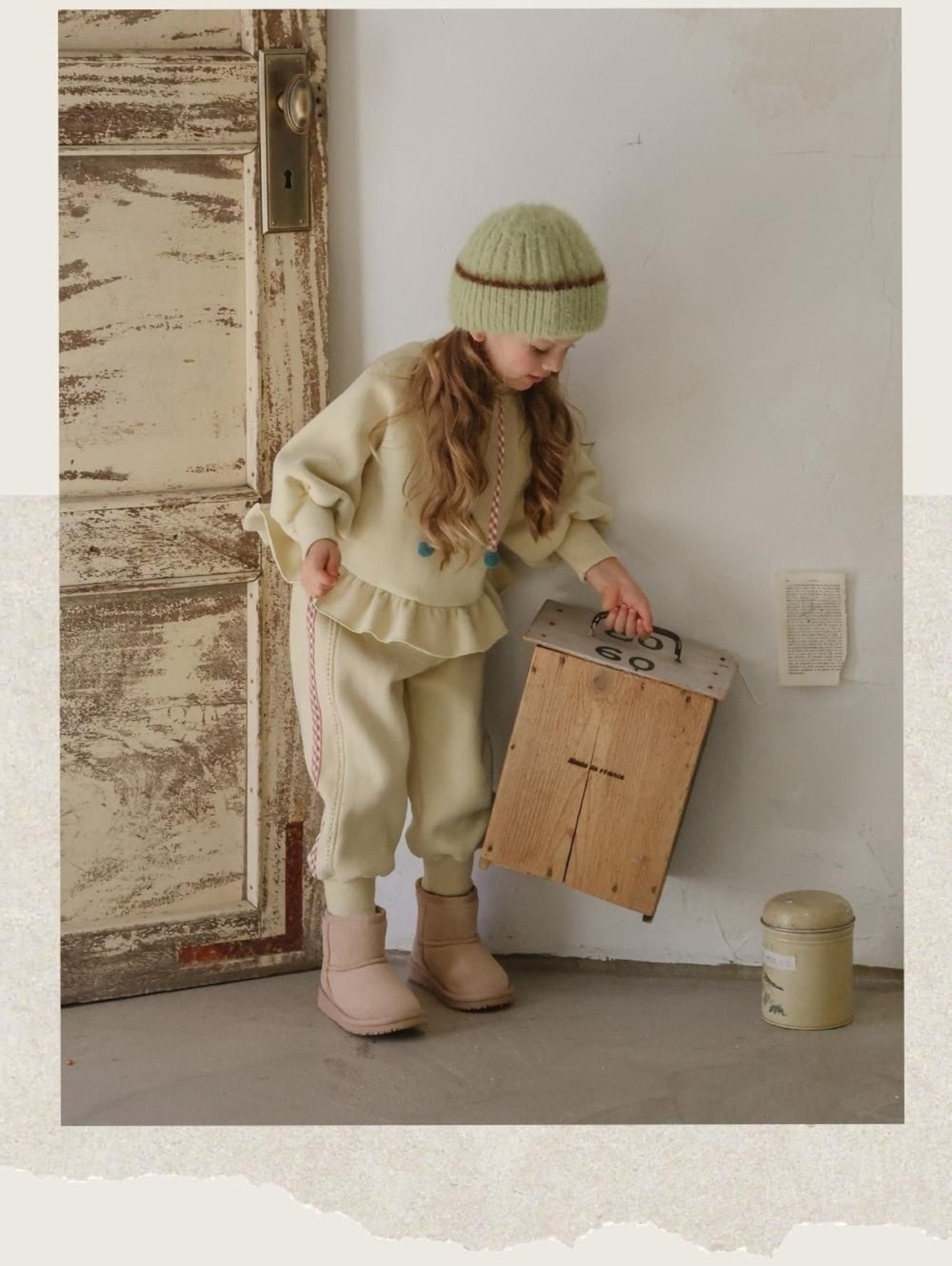 韓国子供服 / 26winter / puella FLO / エンナトレーナー / キッズ / 冬服 *90~140*