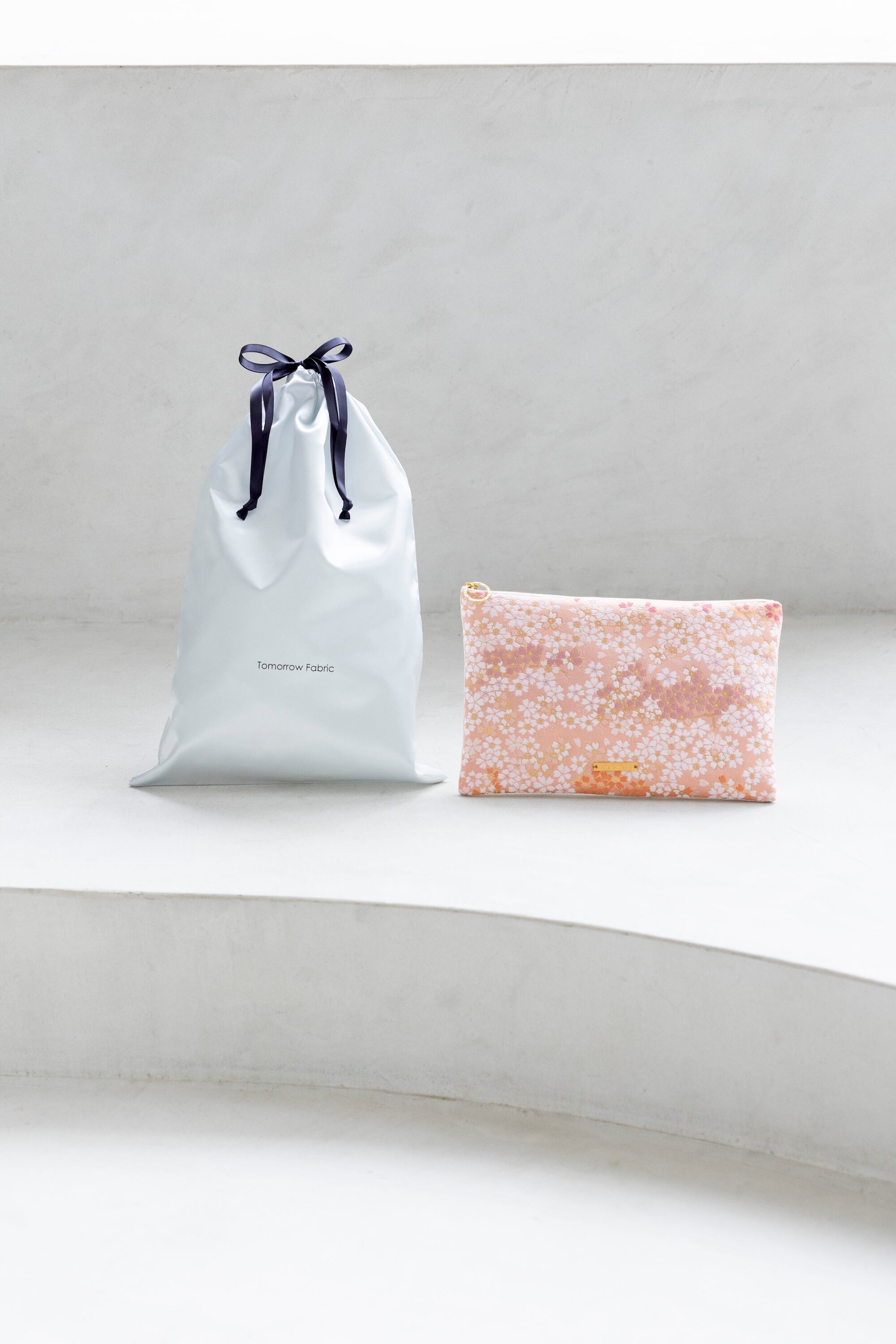 西陣織ミニクラッチバッグ SAKURA / NMC10 | Tomorrow Fabric
