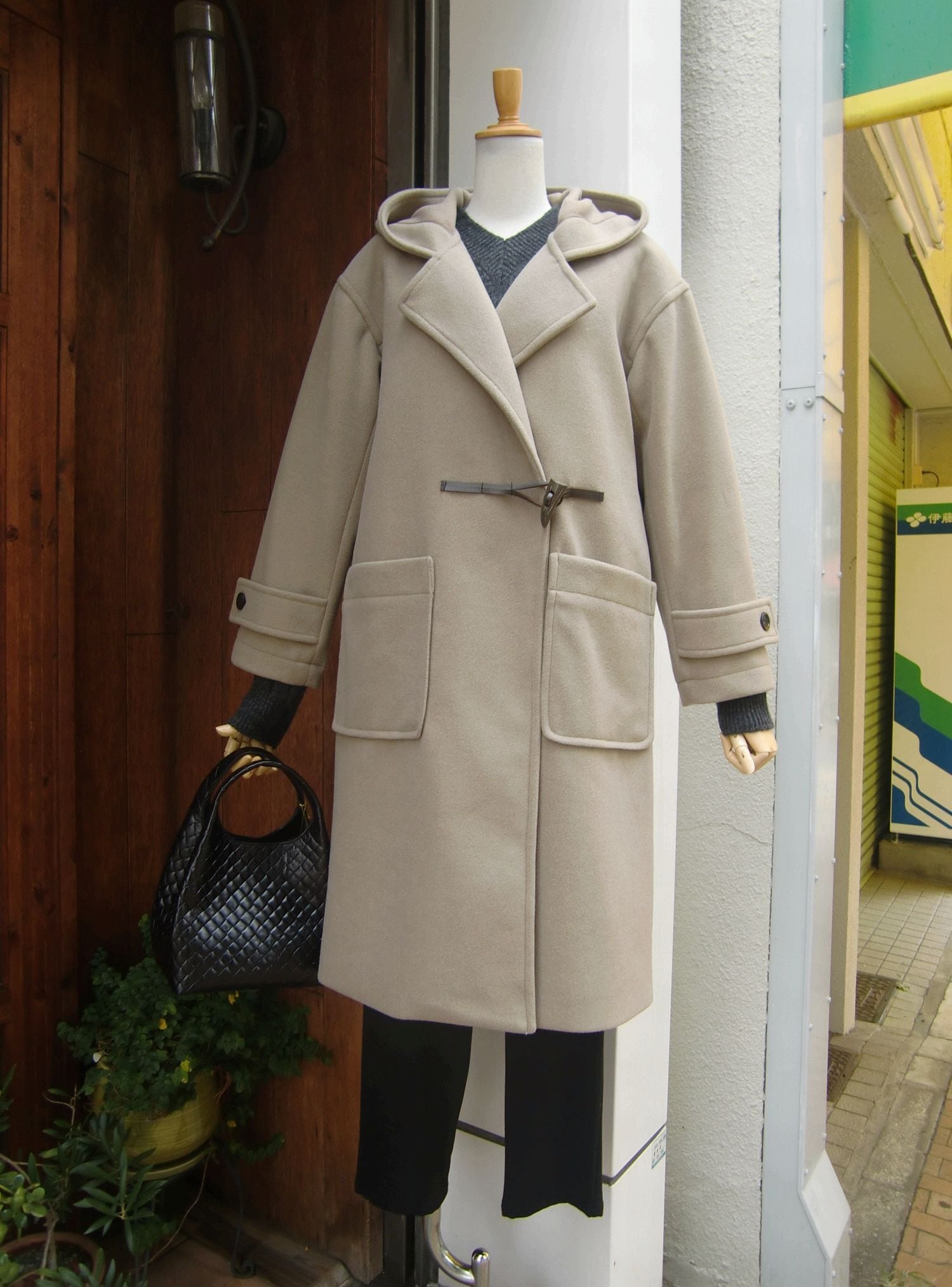 Munich ：マイクロシープダブルジャージダッフルコート | Blanco