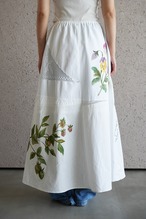 vintage lace skirt white*strawberry