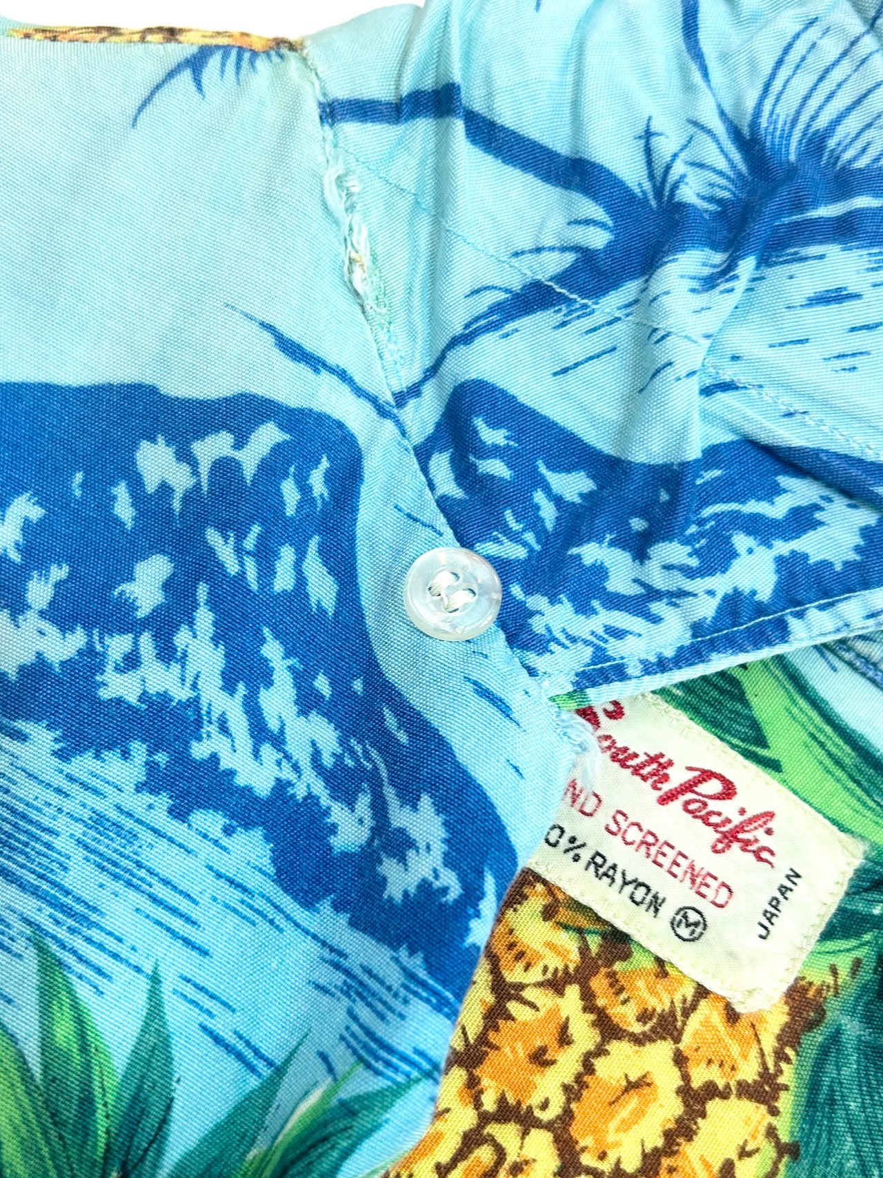60s South Pacific HAWAIIAN SHIRT MADE IN JAPAN Size M
