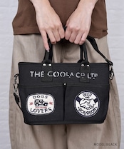 【直営限定ITEM】-TYPE A- パッチ×ペイントコンパクト3wayバッグ (BLACK) CQ-49501H