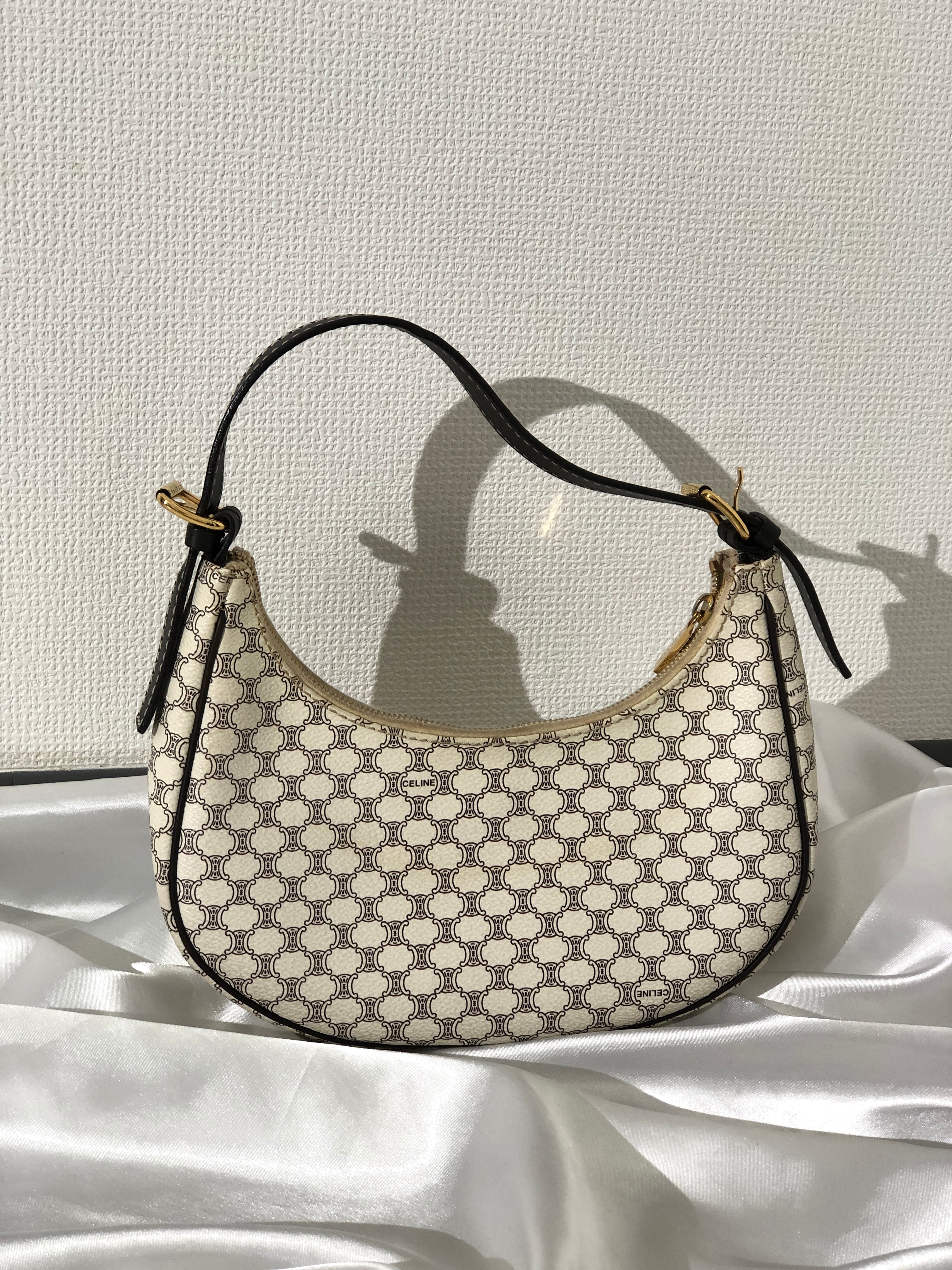 CELINE セリーヌ マカダム PVC レザー AVA ホーボーバッグ 