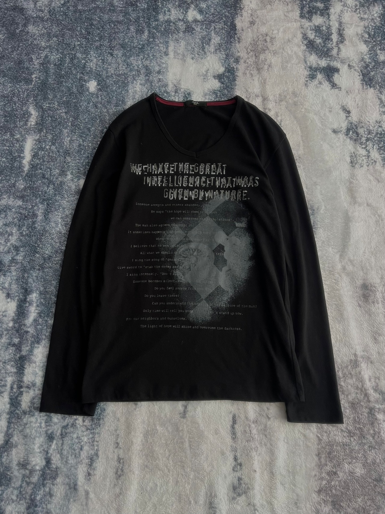 "NICOLE selection" ニコルセレクション Message Design Long Sleeve