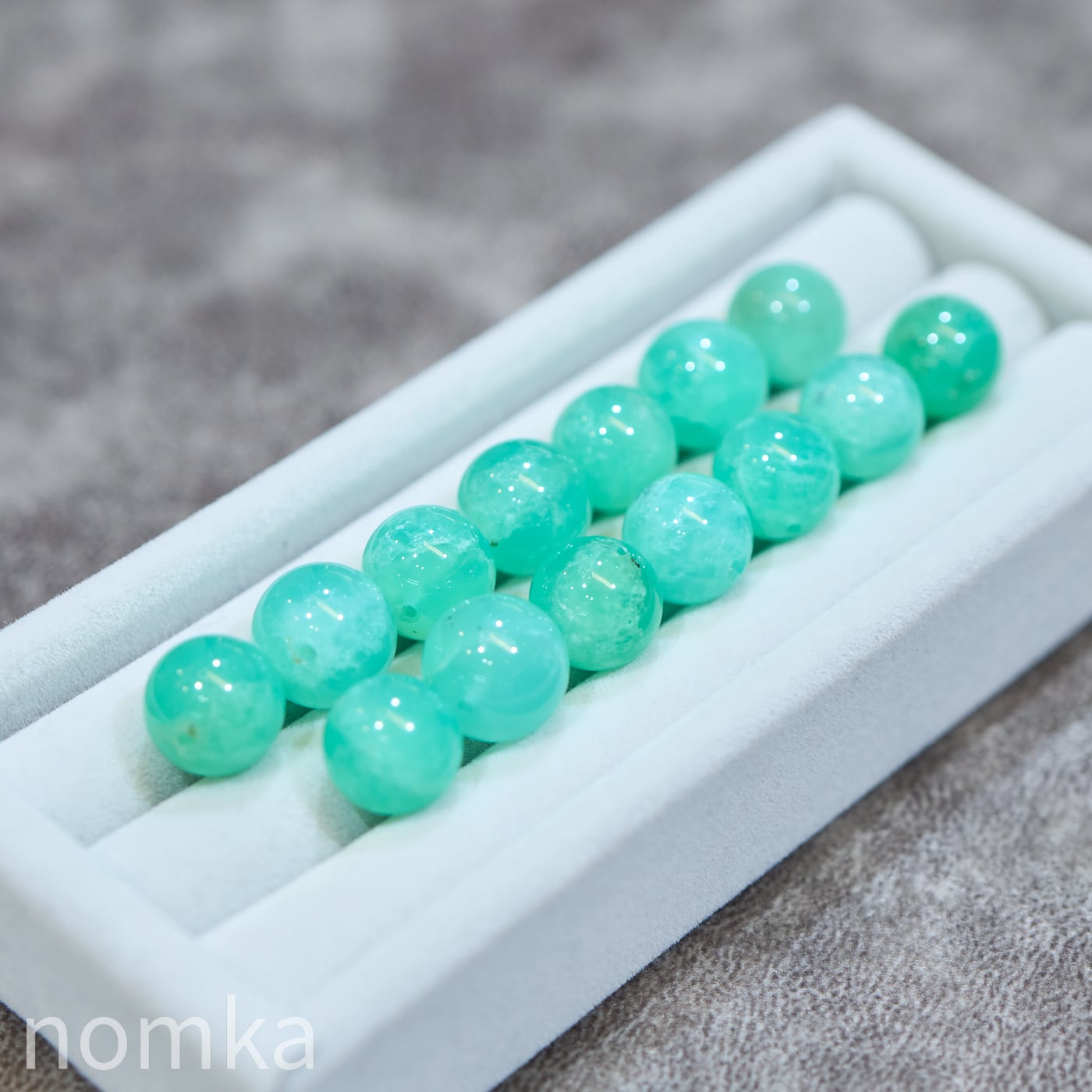 クリソプレーズ (11mm/高品質/オーストラリア産) ビーズ／一粒売り | nomka