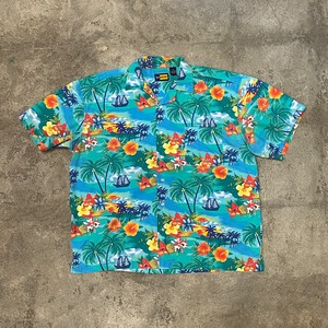 ALOHA shirts / BLUE / XXL / used