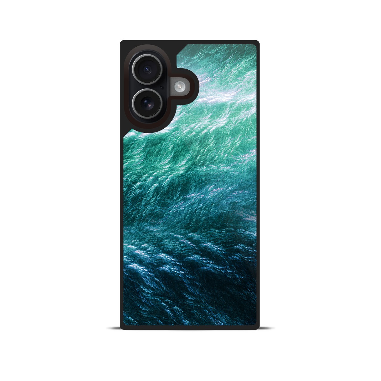 静流 - 和風 四角型 強化ガラスiPhoneケース