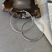 big hoop pierce/silver