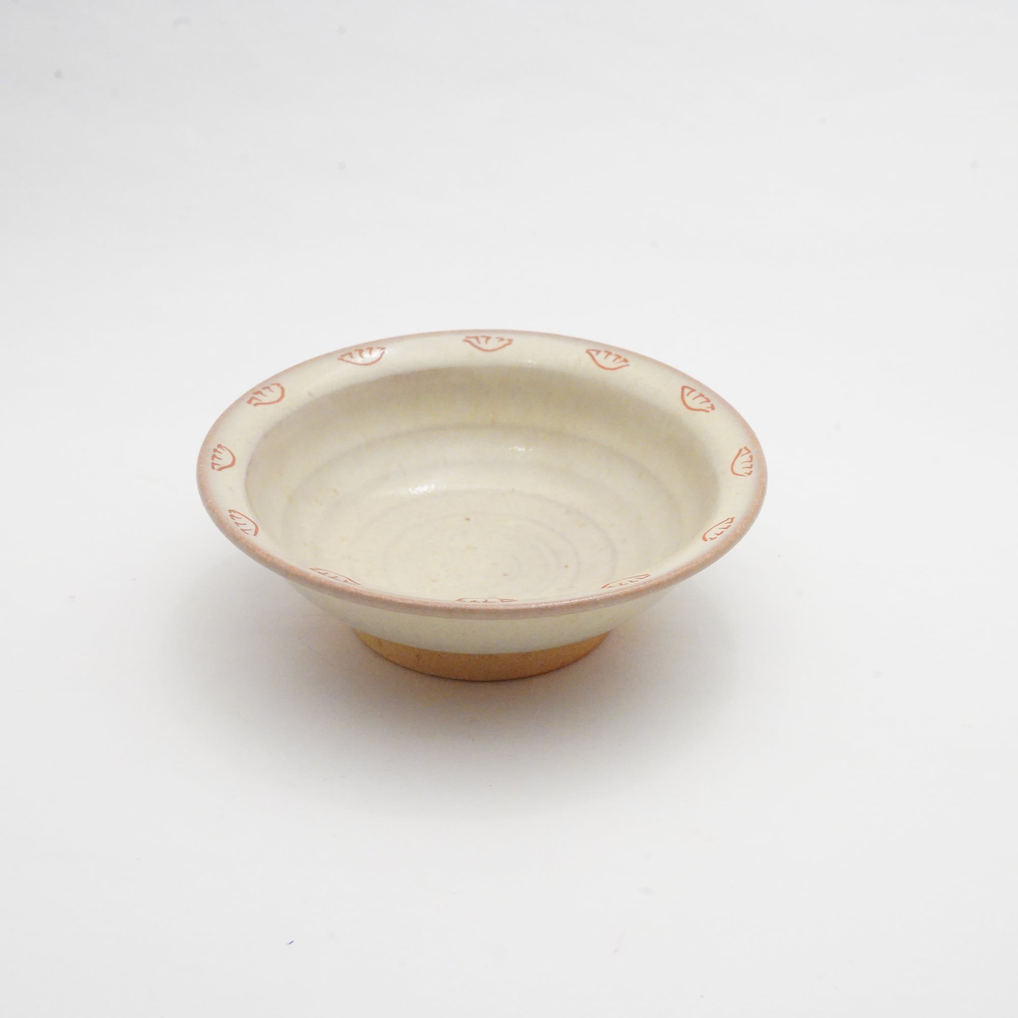 【赤膚焼 大塩ほさな】餃子皿