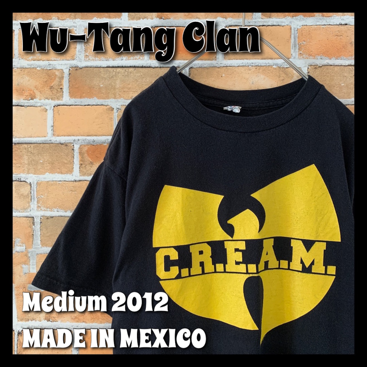 【Wu-Tang Clan】 ロゴ Tシャツ M アメリカ古着 ウータンクラン