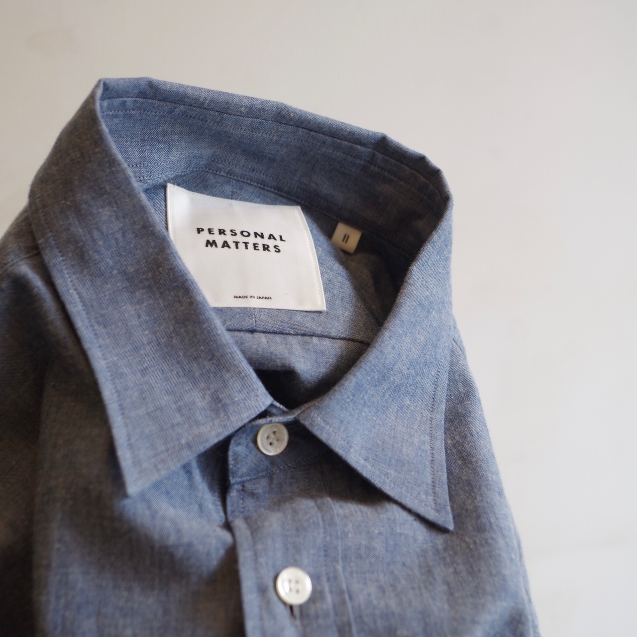 PERSONAL MATTERS  PROJECT N°15 COTTON CHAMBRAY SHIRT