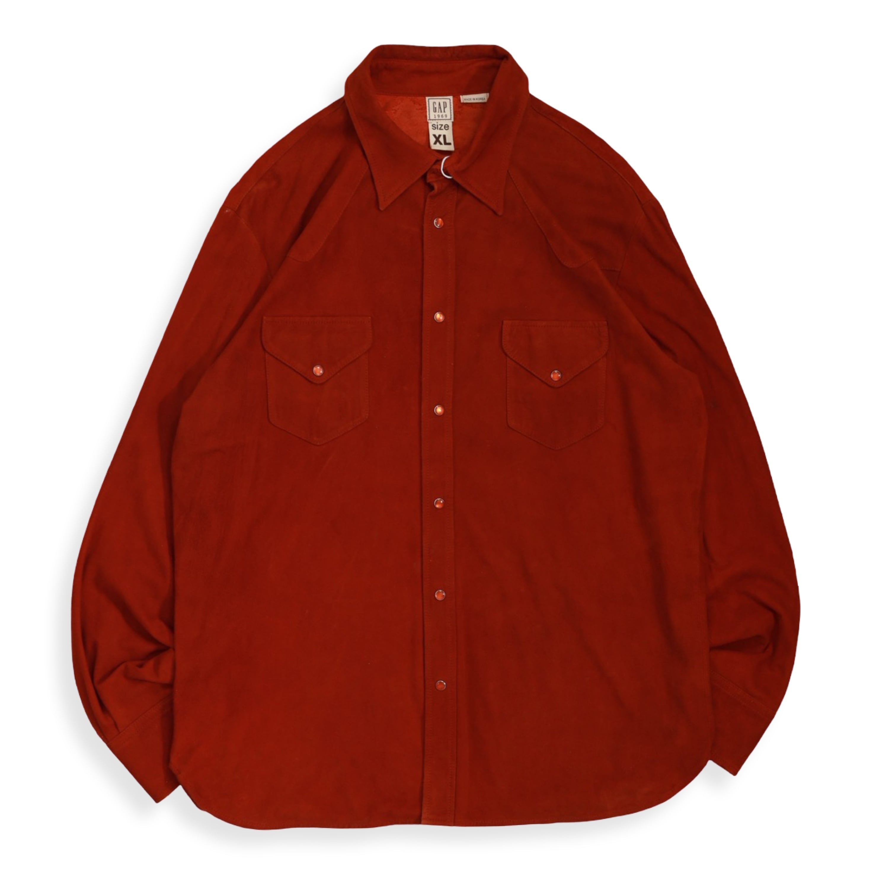 OLD GAP Suede Western Shirt
