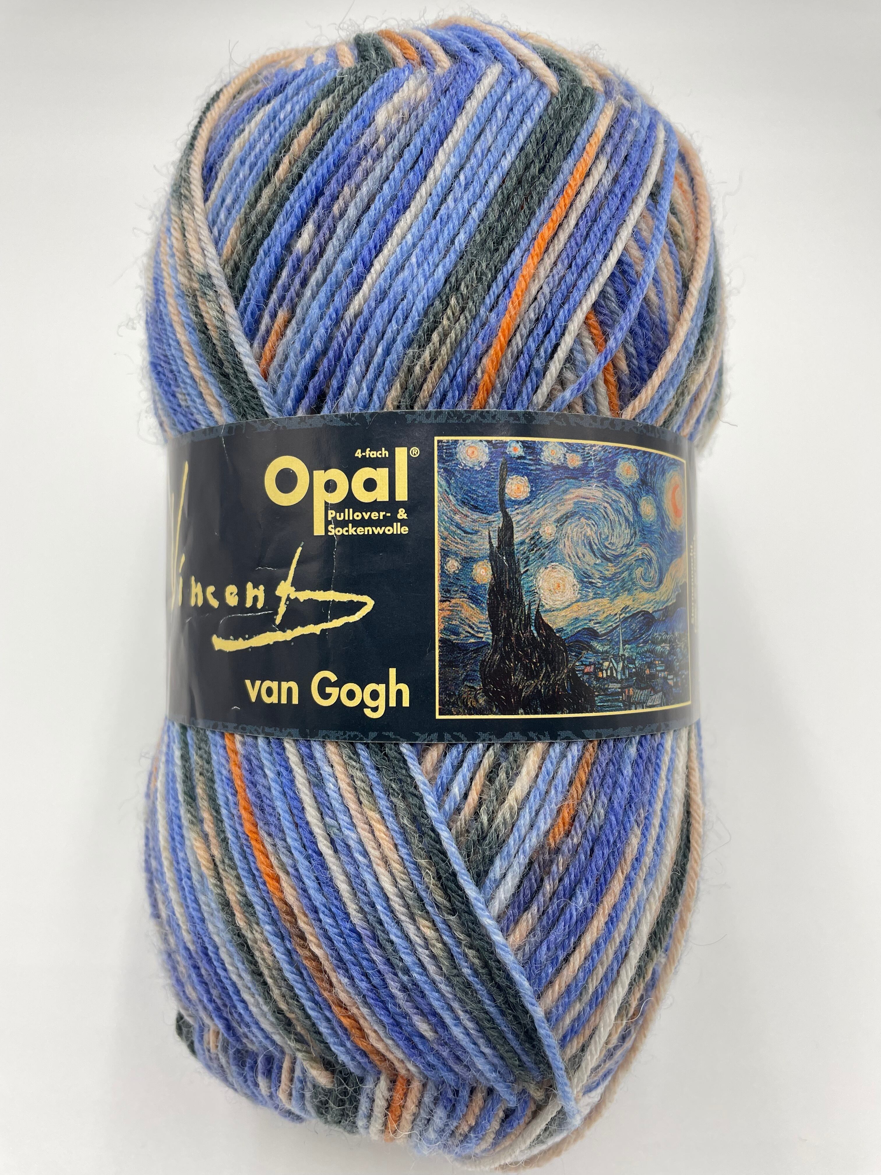 編む手が止まらない毛糸！Opal 『ヴァン・ゴッホ』5435 4ply/4本撚り