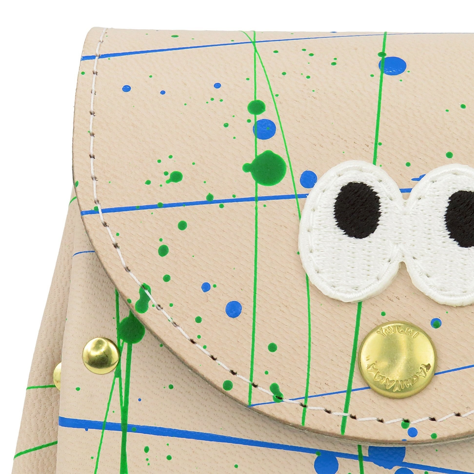 アコーディオンウォレットver.2｟レンボスプラッシュ/BLU&GRN