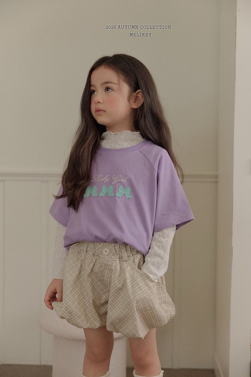 Melikey［取寄］lucky ribbon tee 26autumn
