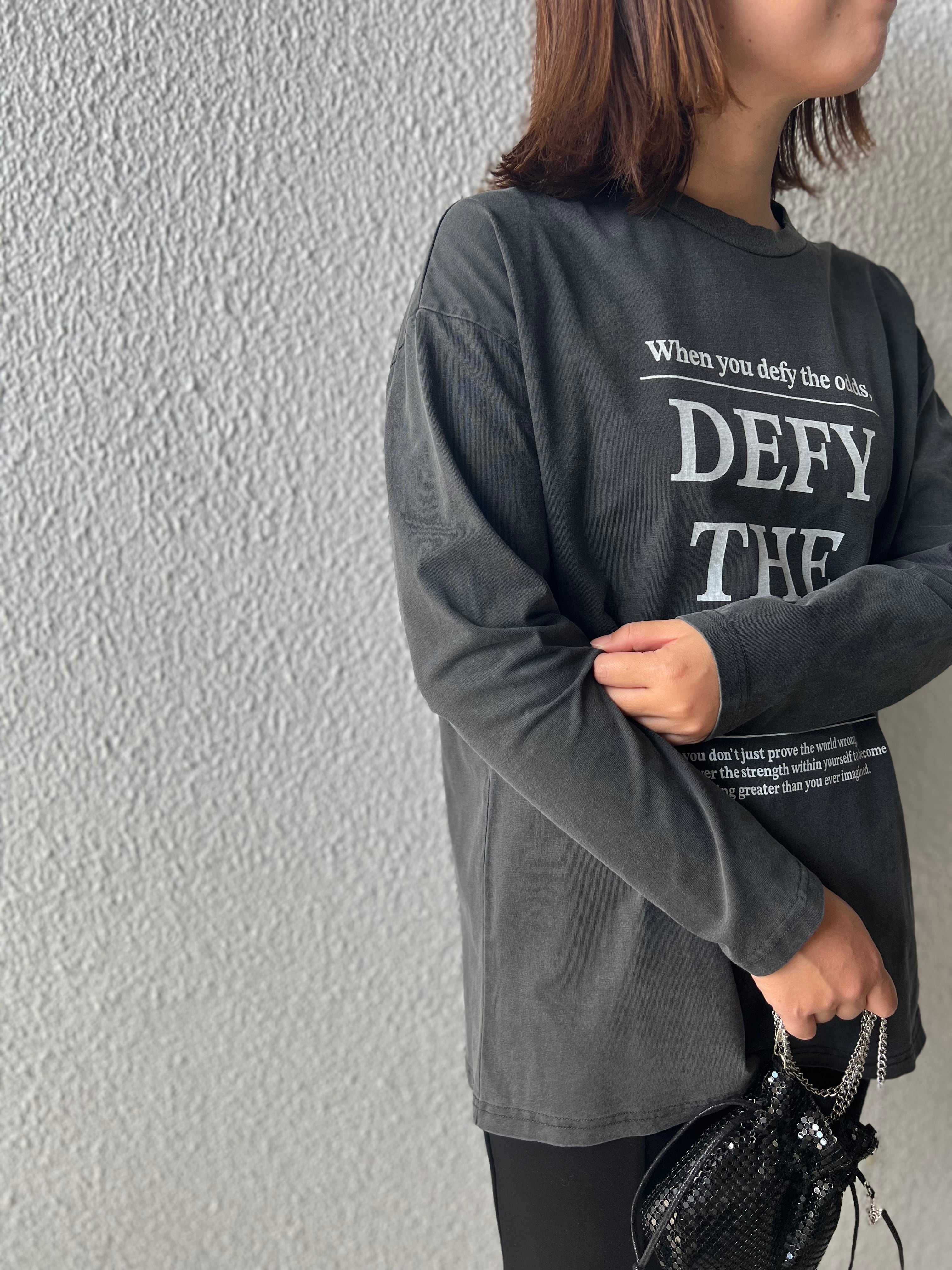 【PASSIONE】ロゴロングスリーブTシャツ