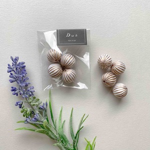 〈再入荷〉ライン入り丸ビーズパック（14mm/4p）