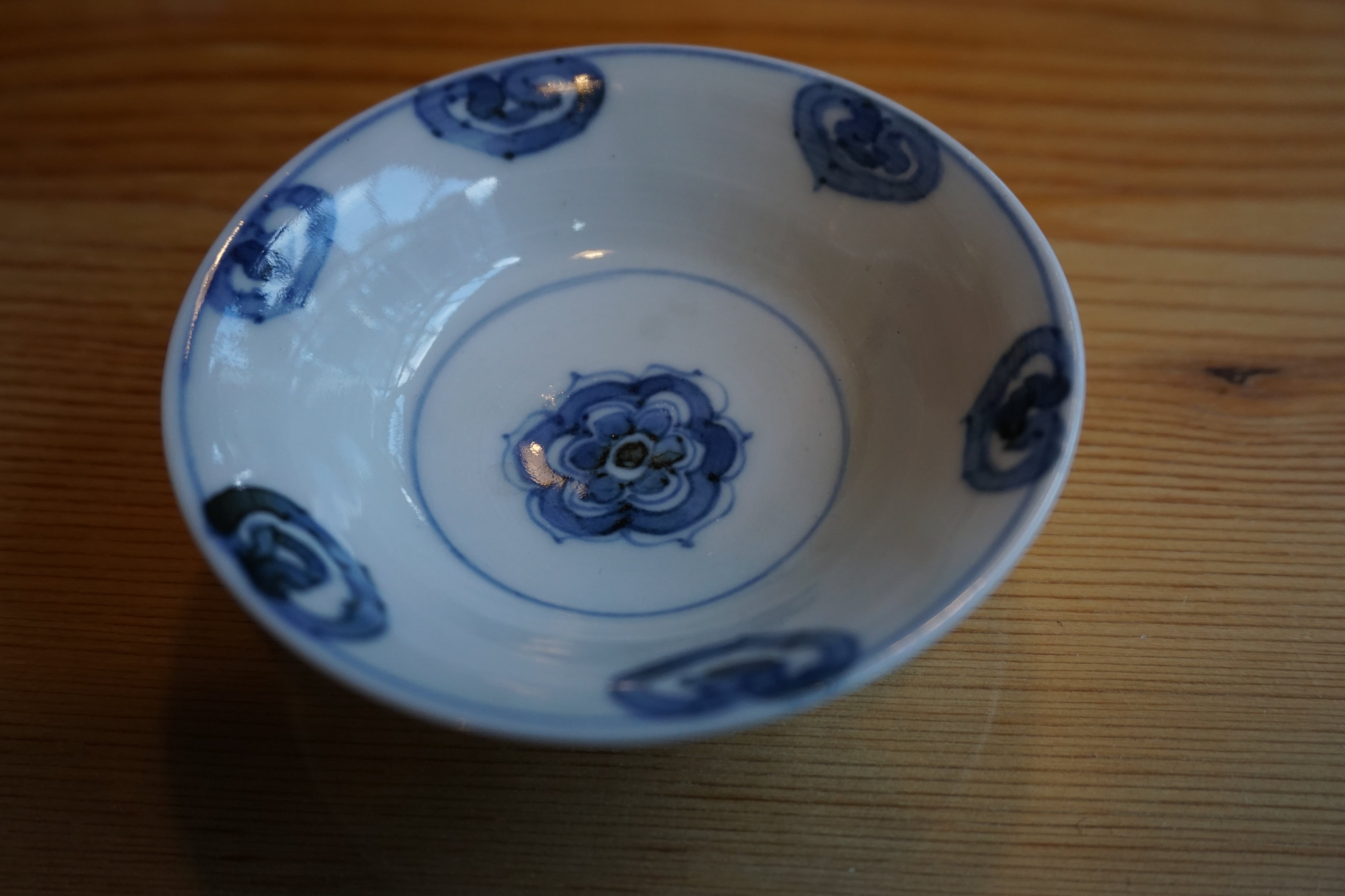 京都 豆皿 染付如意頭文豆皿 加藤幸治 | 575select