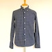 Shirring BD L/S Shirts　Black Check Viyella