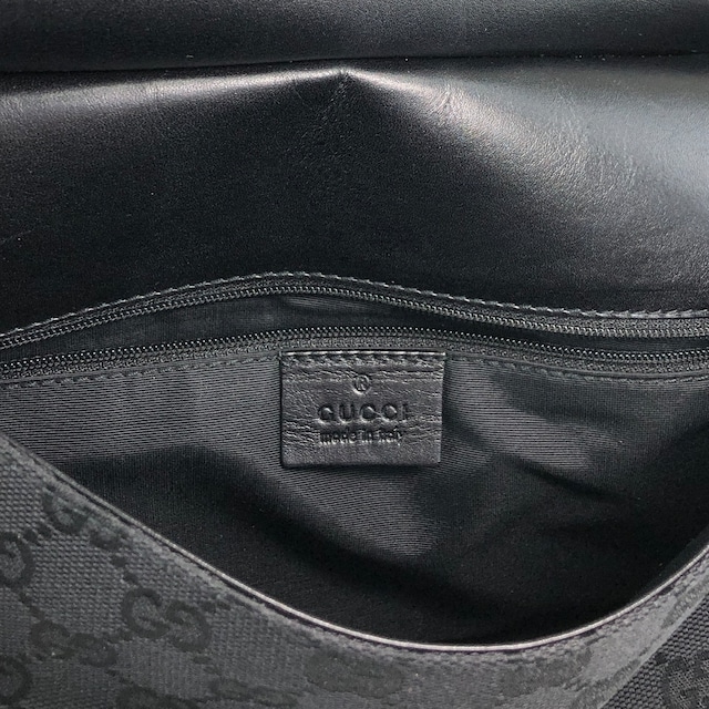 GUCCI グッチ GGキャンバス ショルダーバッグ ブラック キャンバス vintage ヴィンテージ オールド p4jxj7