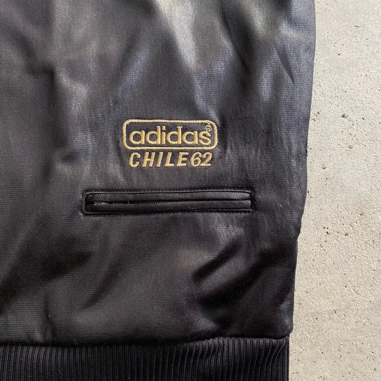 90s adidas アディダス トラックパンツ ジャージ レザー コーティング