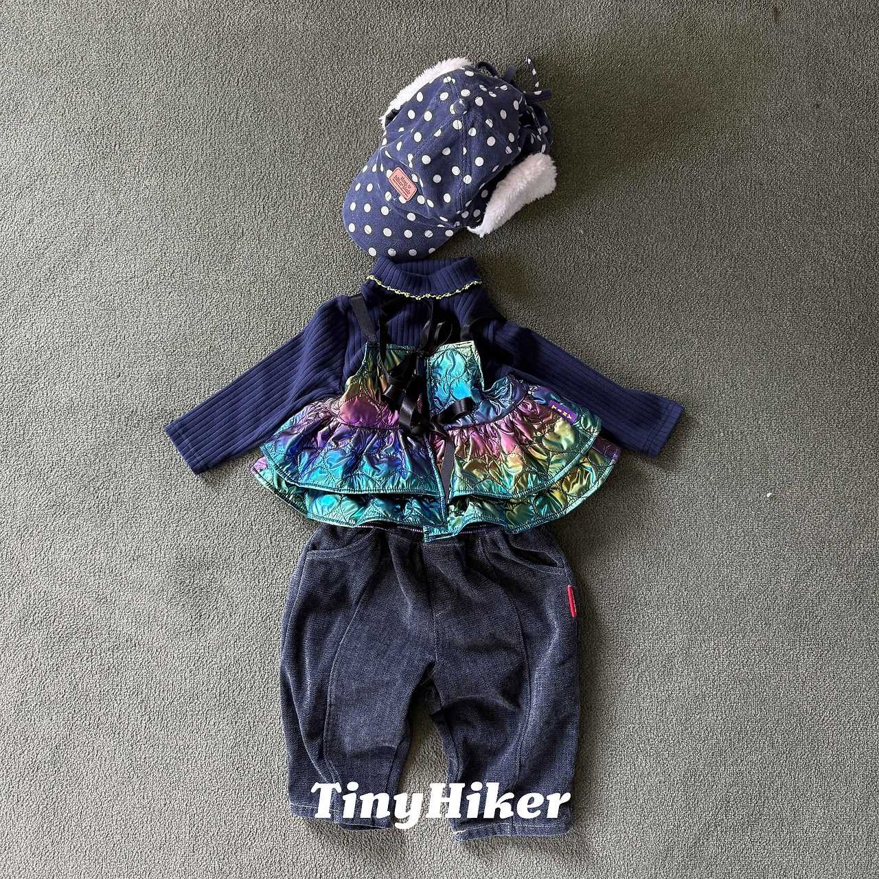 〖取寄〗韓国子供服 / 26winter / TinyHiker / シャイニングキルティングビスチェ / キッズ *XS~XL*