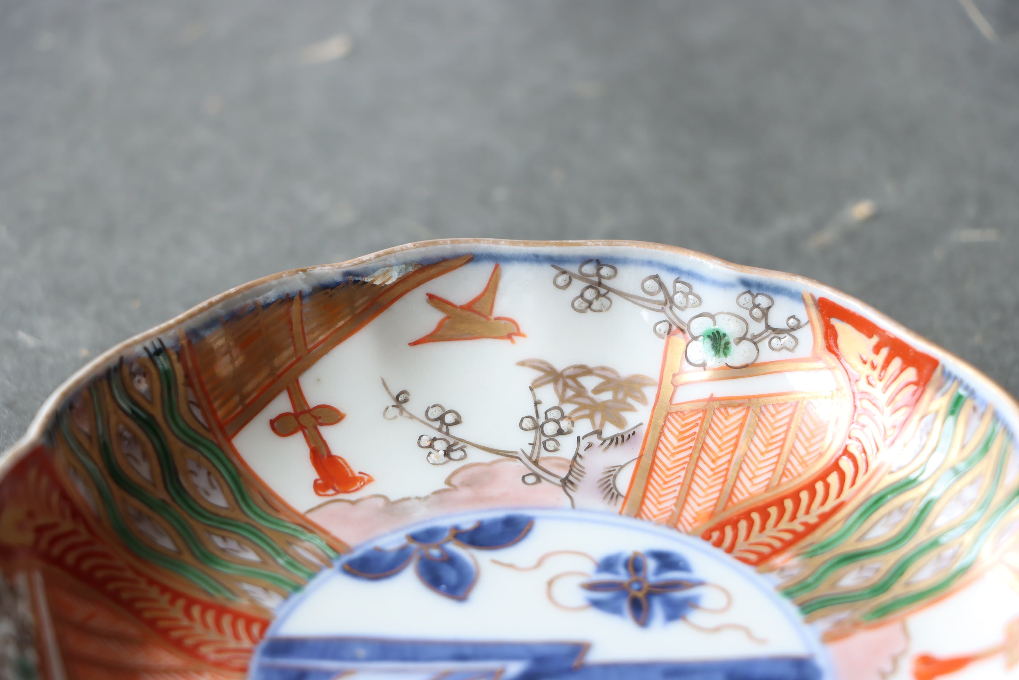 伊万里焼 色絵 花鳥文 小皿 通りもの/Imari small plate | (有)新原美術