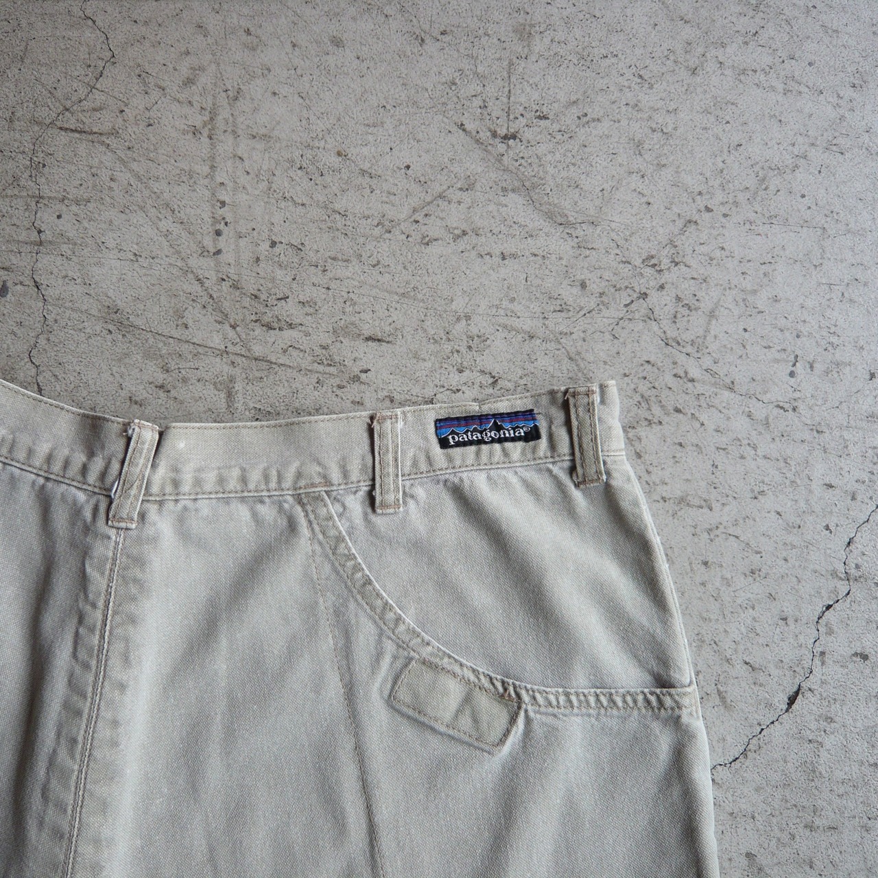 80s Patagonia スタンドアップショーツ beige W38