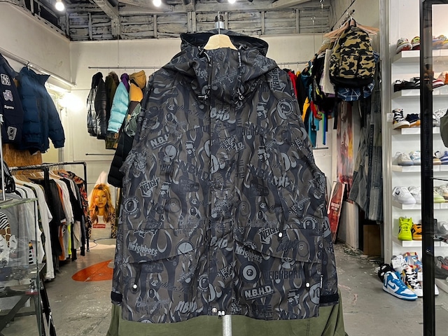 A BATHING APE × NEIGHBORHOOD SNOWBOARD JACKET GREEN XXL 04904