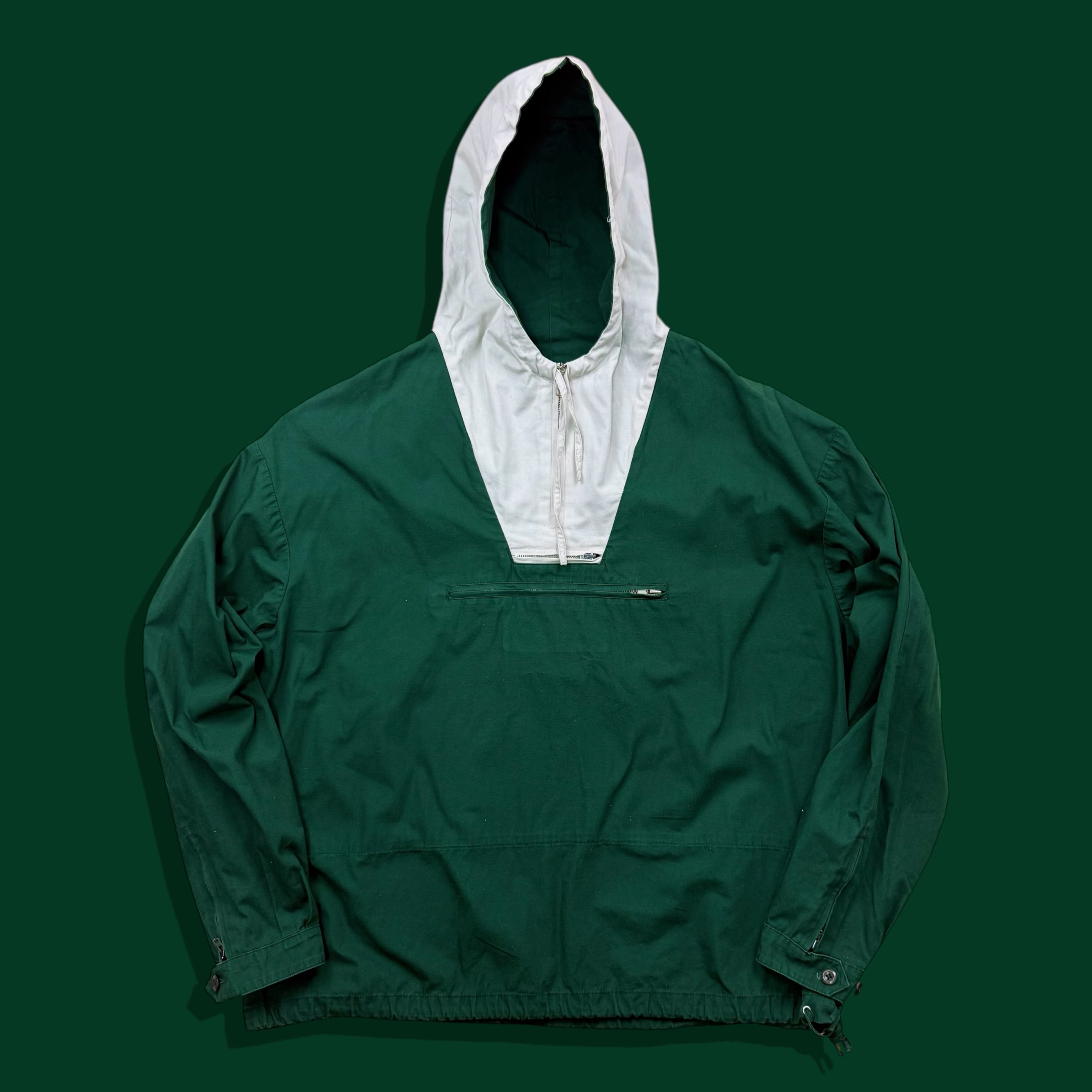 00s JCREW ビンテージ　アノラック　ジャケット　　白×黄　L 2tone 00s JCREW ビンテージ アノラック ジャケット 白×黄 L 2tone