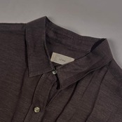 リネン混 IENA イエナ 長袖 シャツ 38/ブラウン系 レディース 春夏