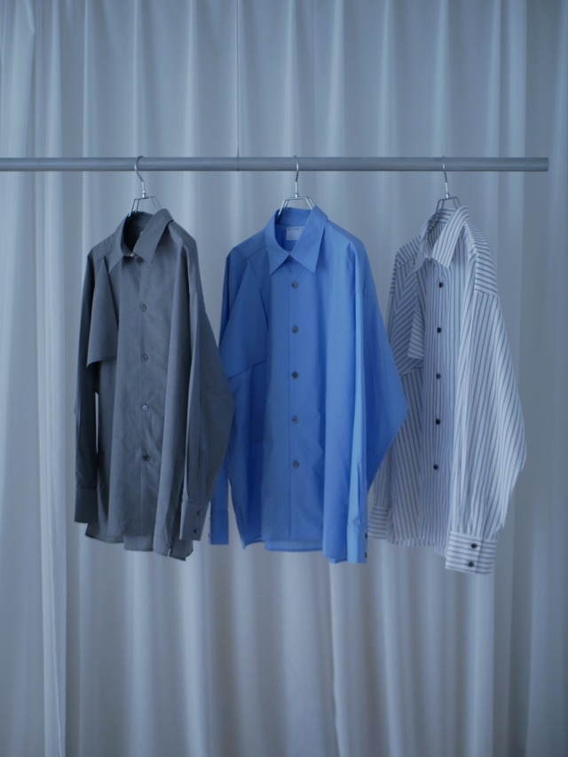 【受注 前金30%】RITSUKO KARITA 24AW Drooping box shirts
