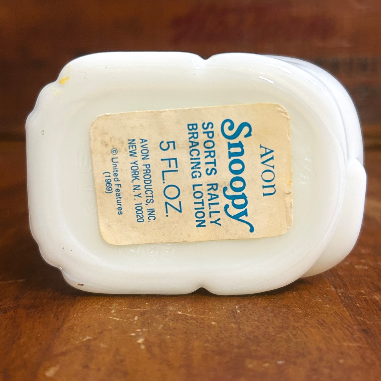 1969 AVON スヌーピー ミルクガラス ボトル SNOOPY PEANUTS ヴィンテージ