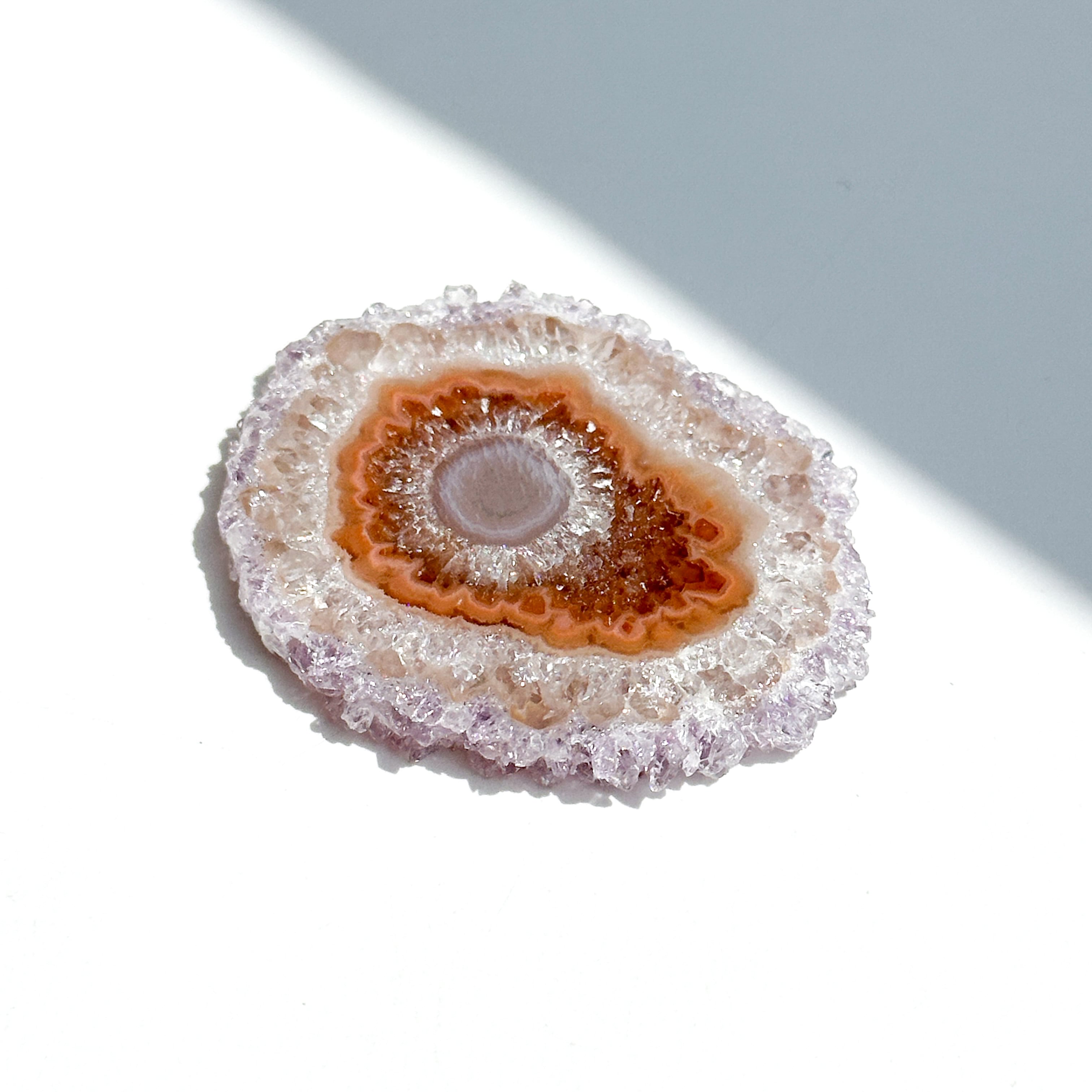 綺麗なレベル高きアメジストたん！綺麗！ フラワーアメジスト スライス72◇ Flower Amethyst ◇天然石・鉱物