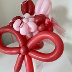 バルーン2点セット ♥ ちいさい花束バルーン＋リボンガーランド