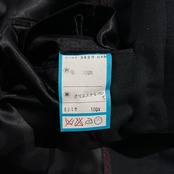 深喜毛織 FUKAKI カシミヤ100% ステンカラーコート 比翼仕立て サイズ A3 /ブラックグレー系 最高級 紳士 ビジネス フォーマル