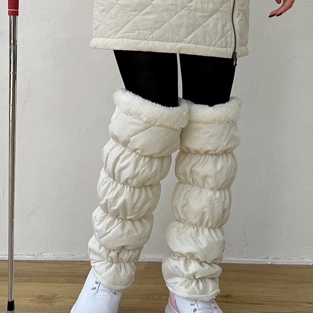もこもこ レッグウォーマー おしゃれで安いレディースゴルフウェアを販売する T R Golf