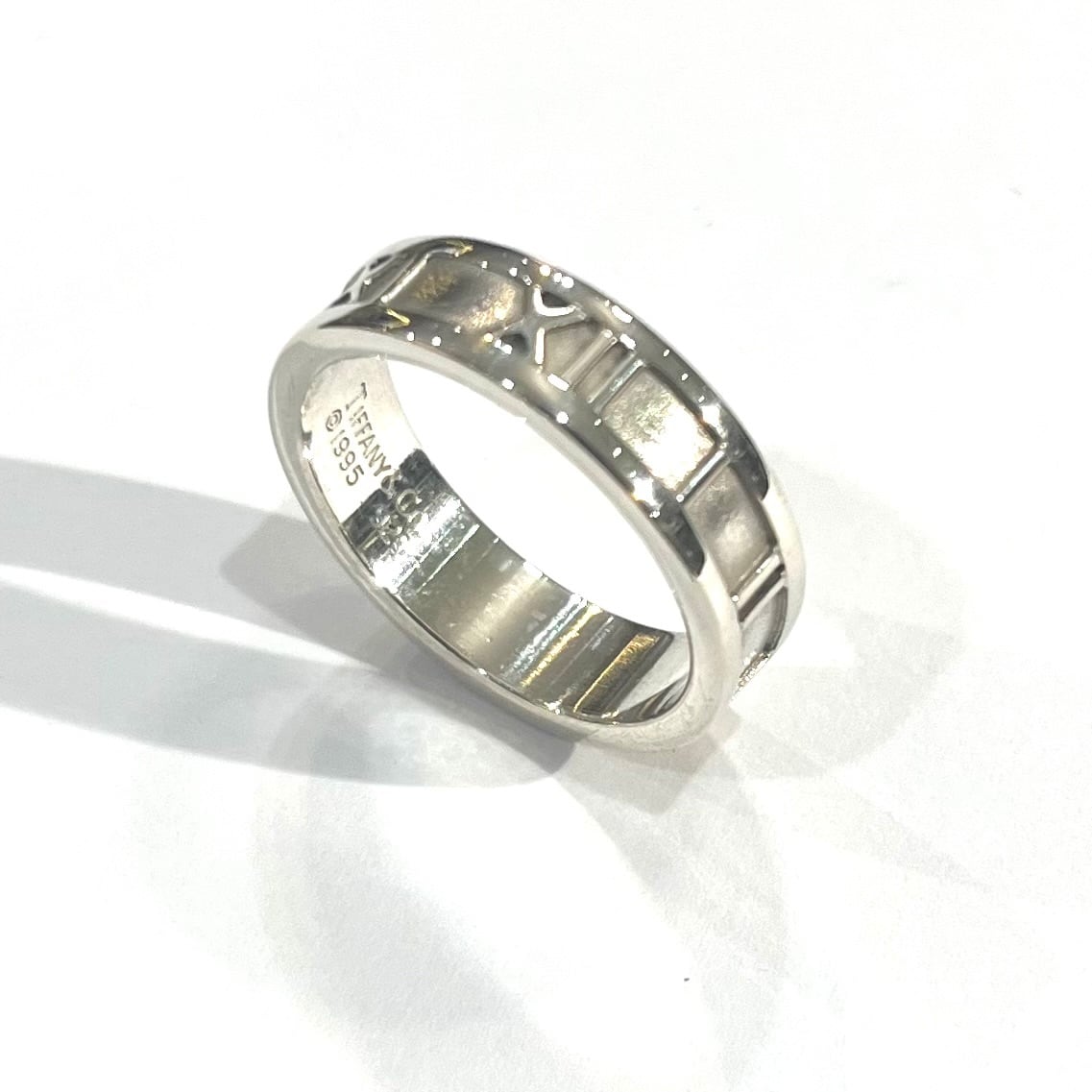 TIFFANY&CO】【17号】2582 時を纏う シルバー925号アトラスリング指輪